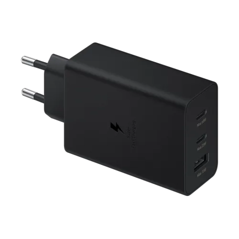 Samsung 65W 3-Port Type-C & Type-A Super Fast Power Adapter